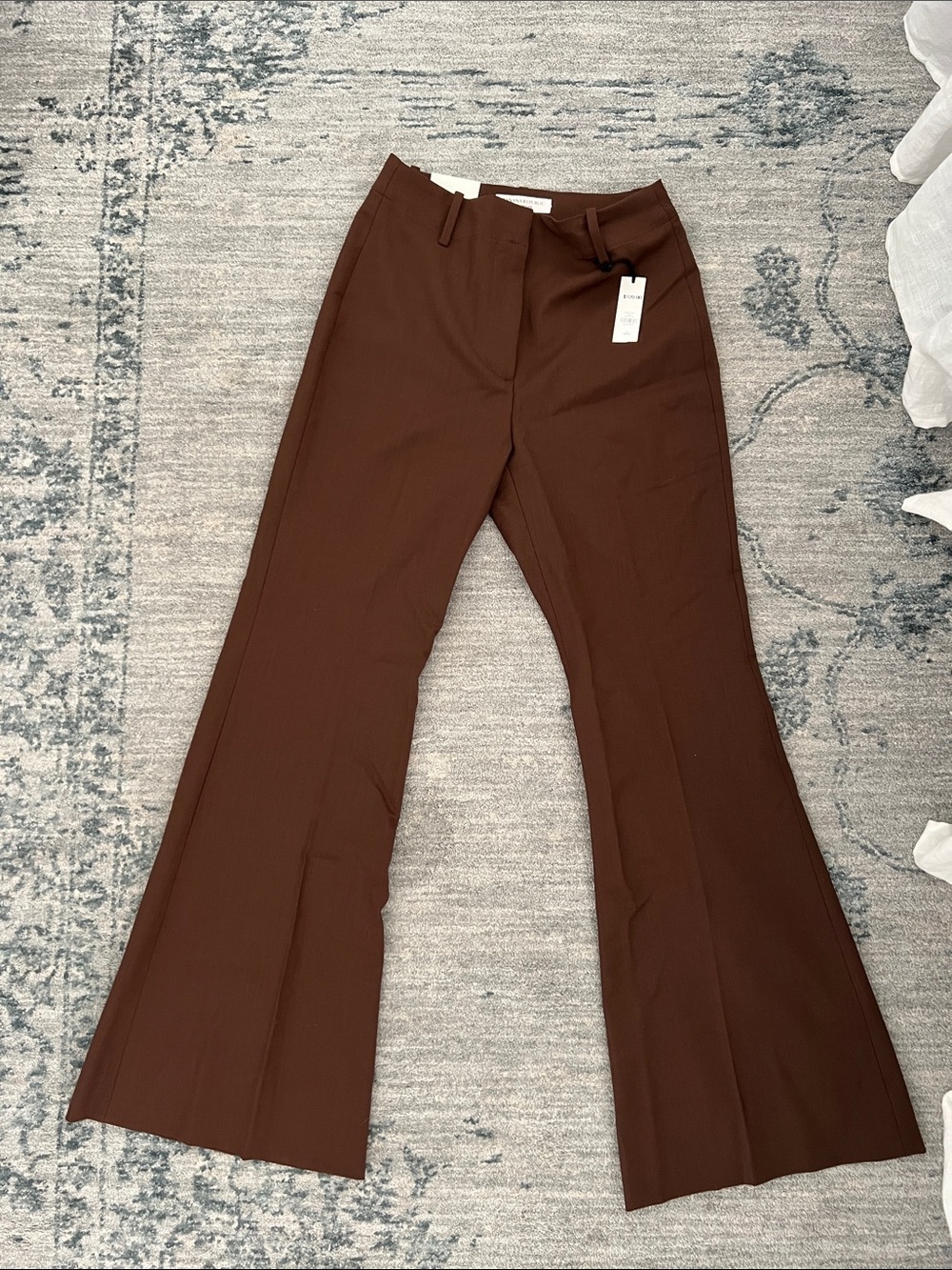 Banana Republic Chocolate Brown High-Rise Modern Flare Pants